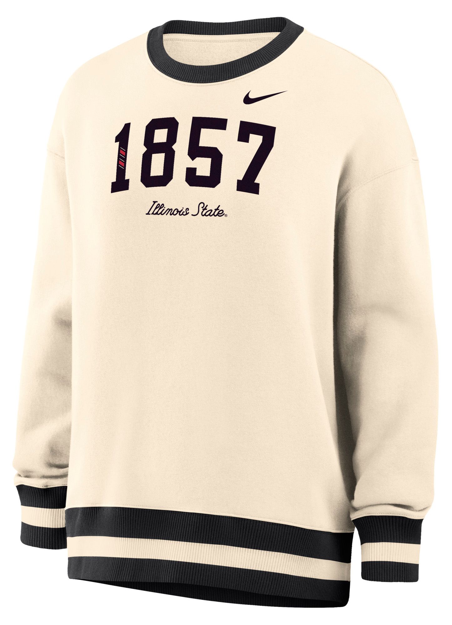 Nike Women's Illinois State Redbirds White Phoenix Crewneck Sweatshirt