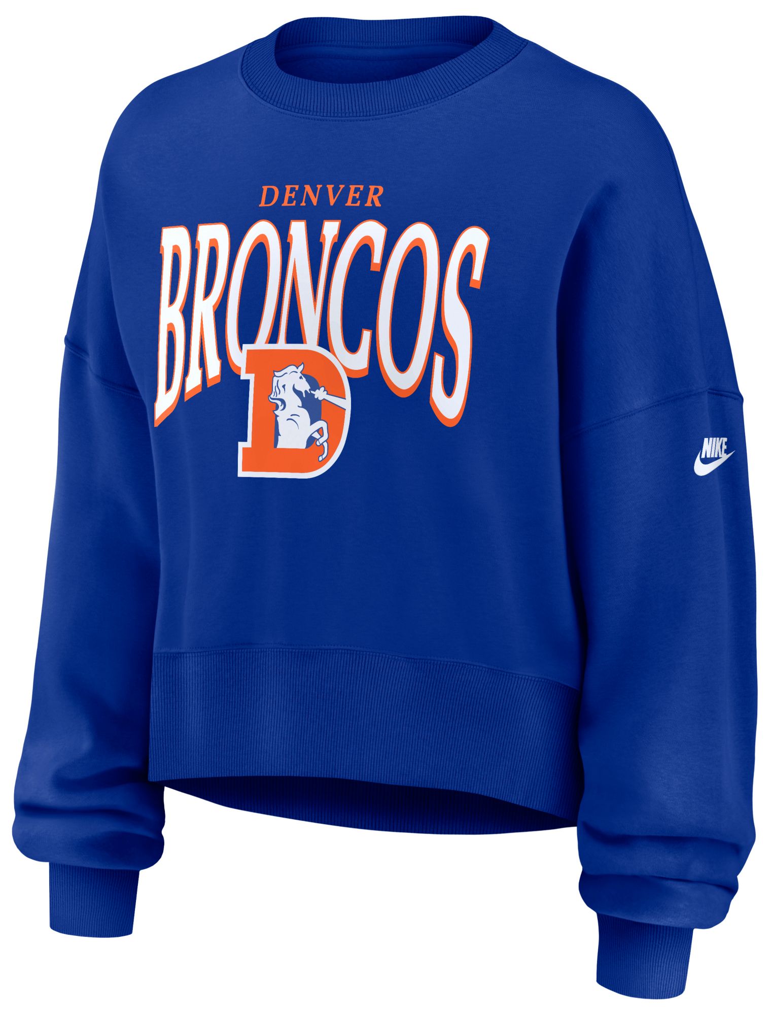 Nike Women's Denver Broncos Rewind Phoenix Crewneck Sweatshirt