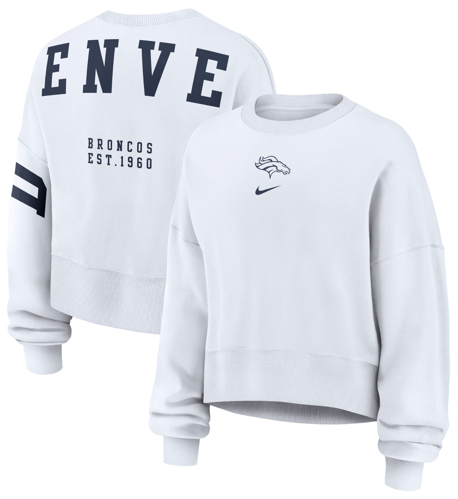 Nike Women's Denver Broncos Phoenix Crewneck Sweatshirt