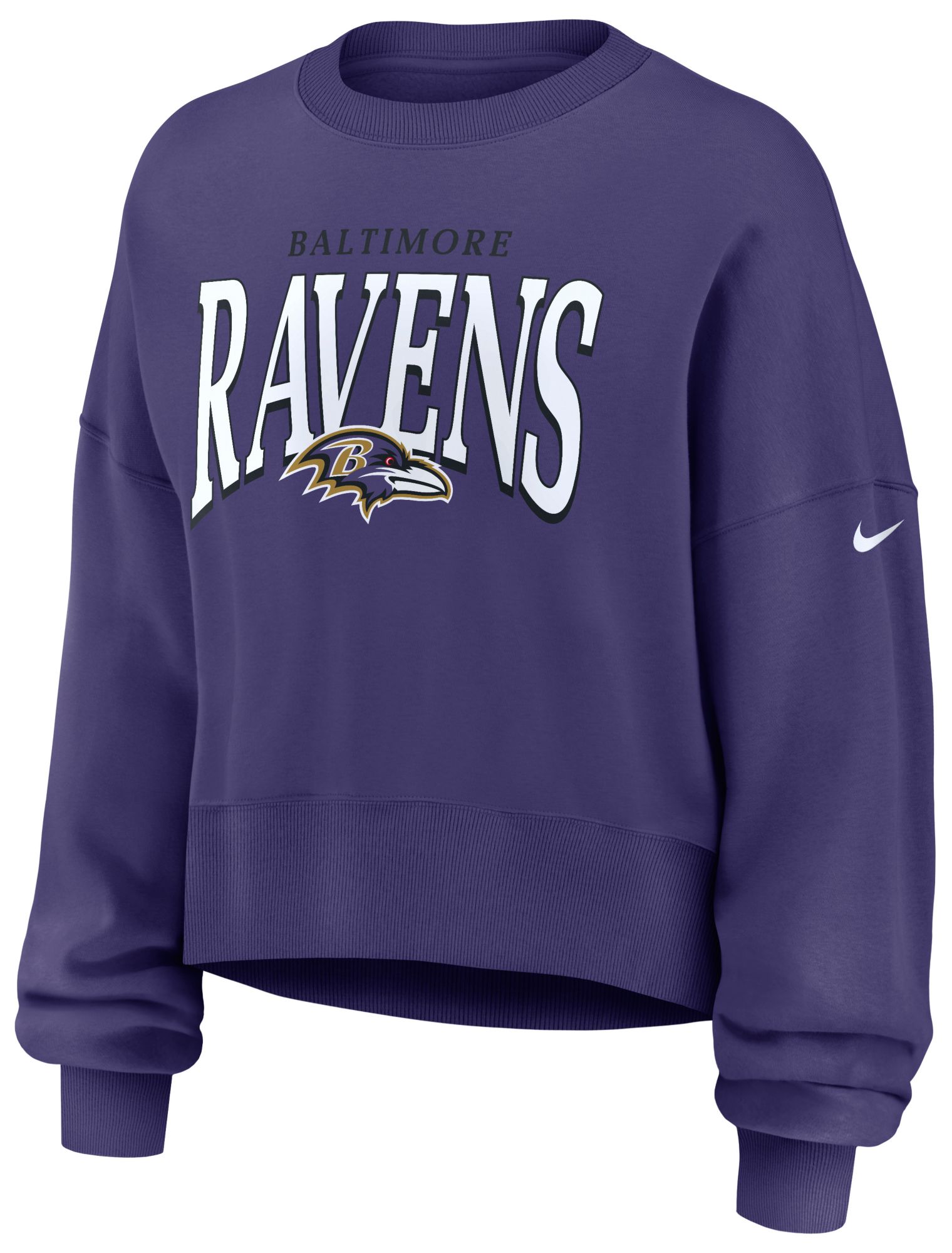 Nike Women's Baltimore Ravens Rewind Phoenix Crewneck Sweatshirt