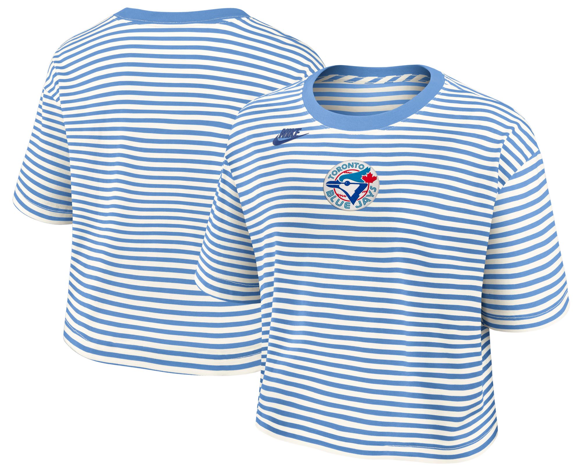 Nike Women's Toronto Blue Jays Blue Cooperstown Striped T-Shirt