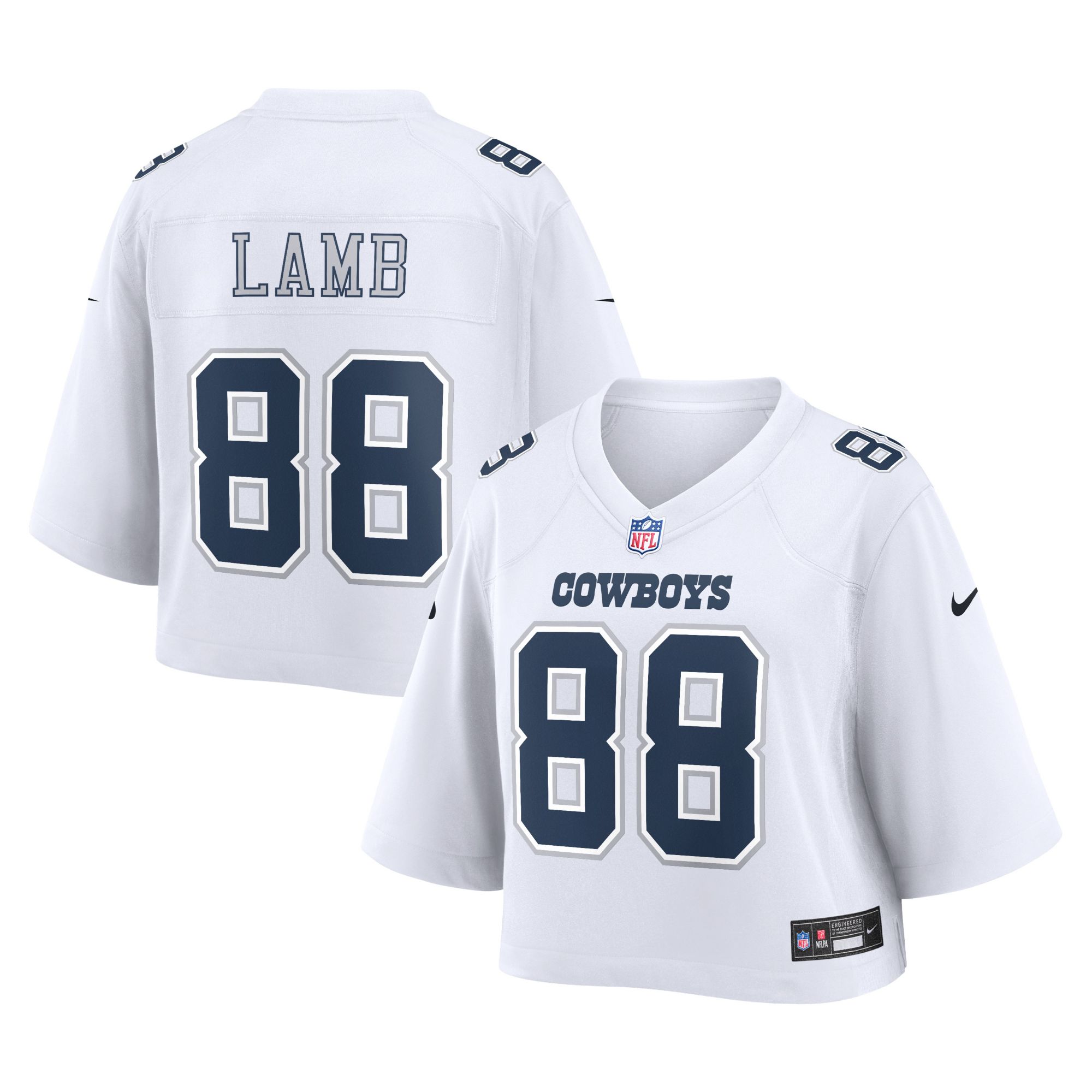 Nike Women's Dallas Cowboys CeeDee Lamb Cropped Fashion Jersey