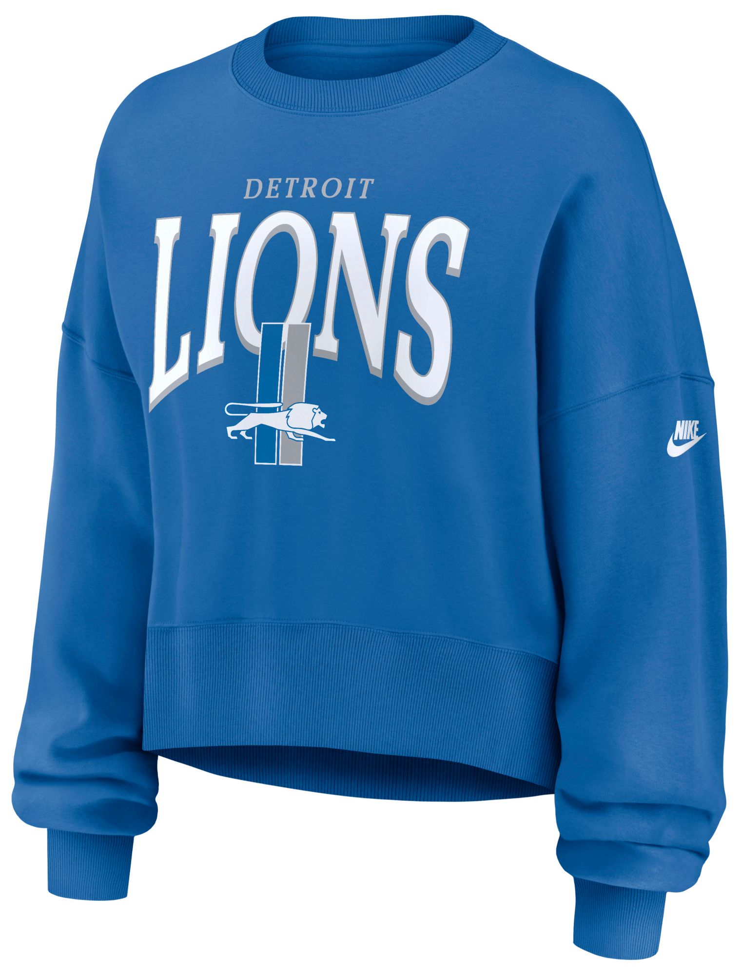 Nike Women's Detroit Lions Rewind Phoenix Crewneck Sweatshirt