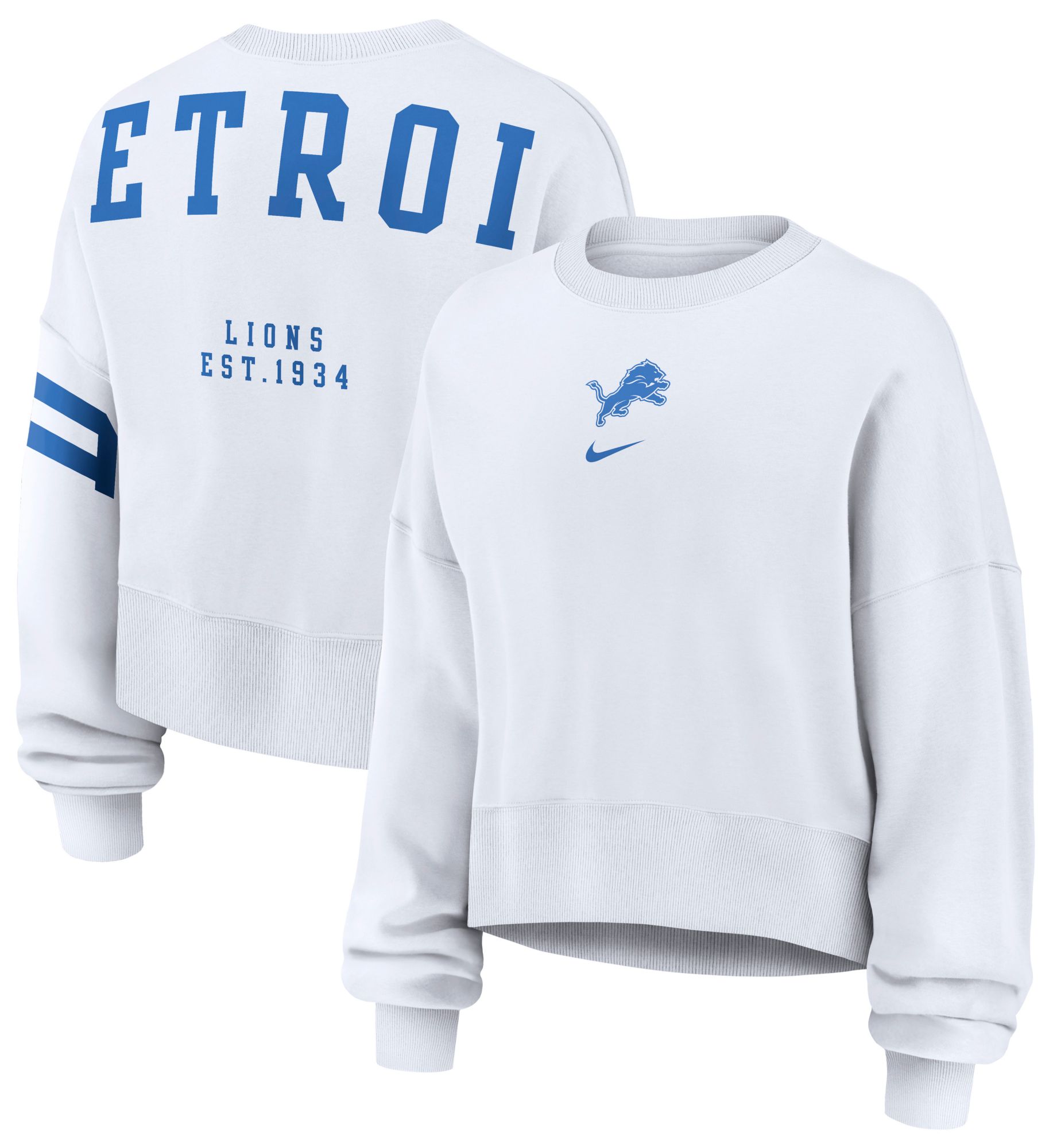 Nike Women's Detroit Lions Phoenix Crewneck Sweatshirt