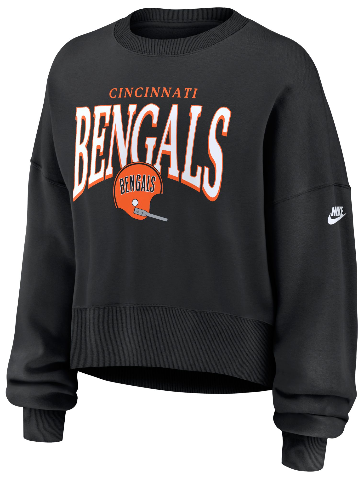 Nike Women's Cincinnati Bengals Rewind Phoenix Crewneck Sweatshirt