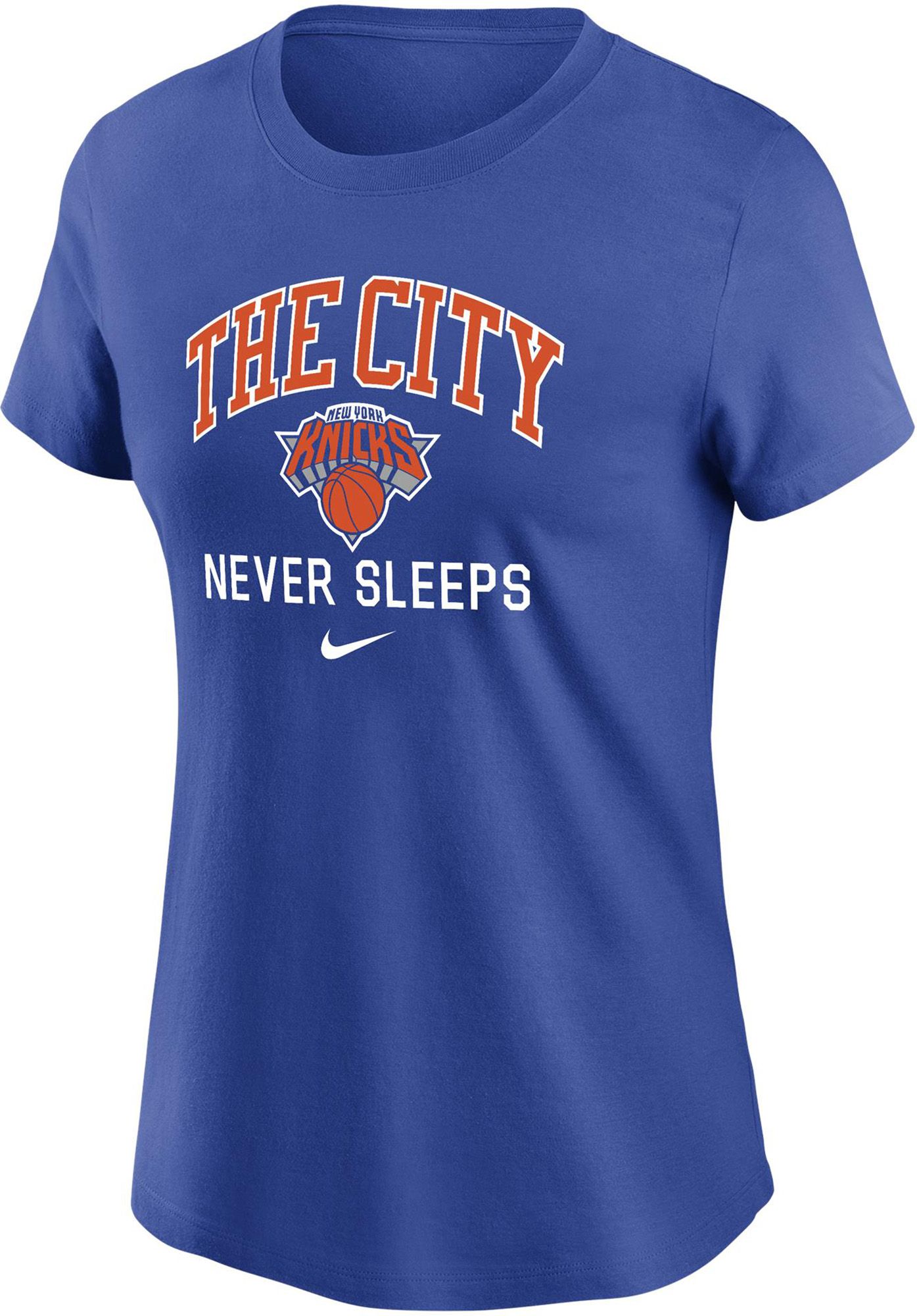Nike Women's New York Knicks Royal Wordmark T-Shirt