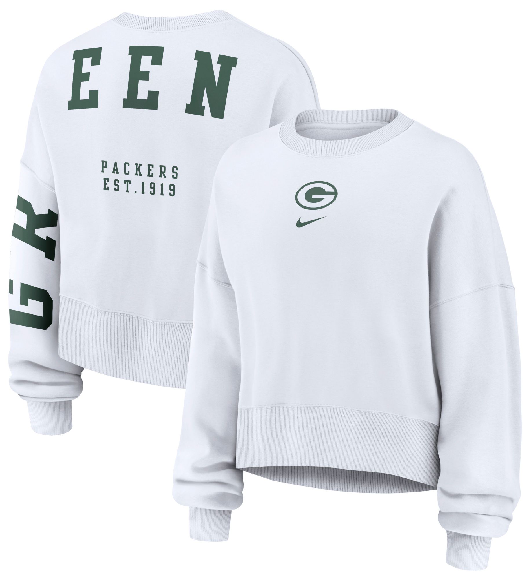 Nike Women's Green Bay Packers Phoenix Crewneck Sweatshirt