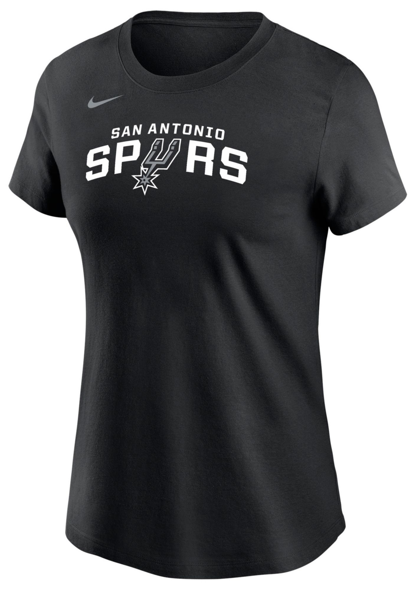 Nike Women's San Antonio Spurs Black Wordmark T-Shirt