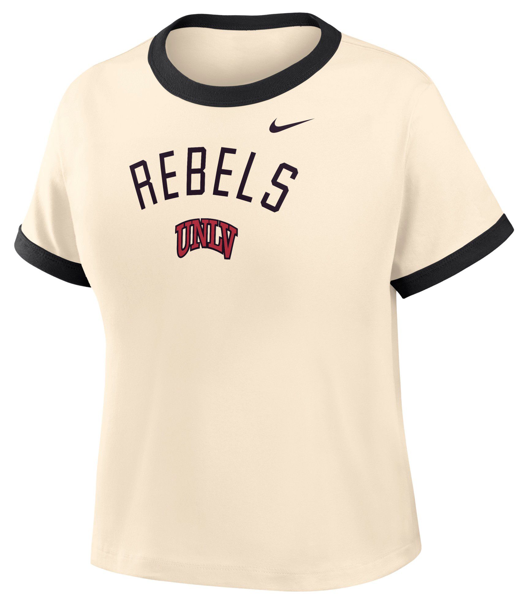 Nike Women's UNLV Rebels White Ringer Sideline T-Shirt