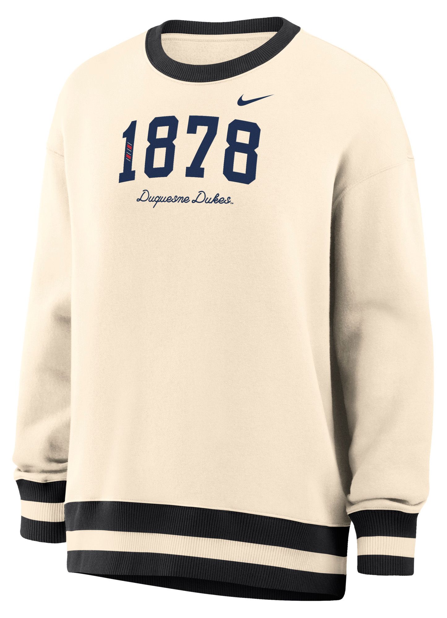 Nike Women's Duquesne Dukes White Phoenix Crewneck Sweatshirt