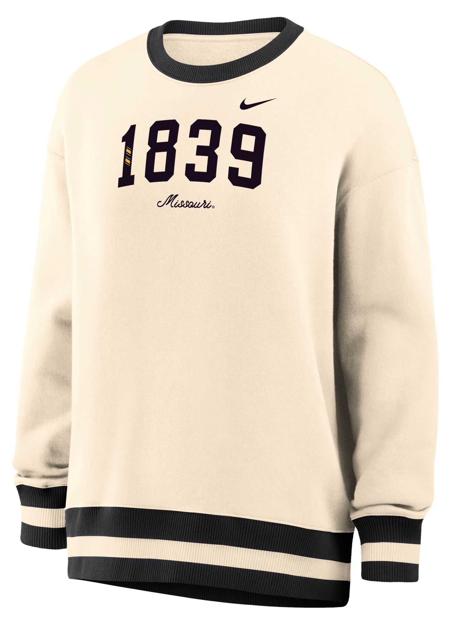 Nike Women's Missouri Tigers White Phoenix Oversized Crewneck Sweatshirt