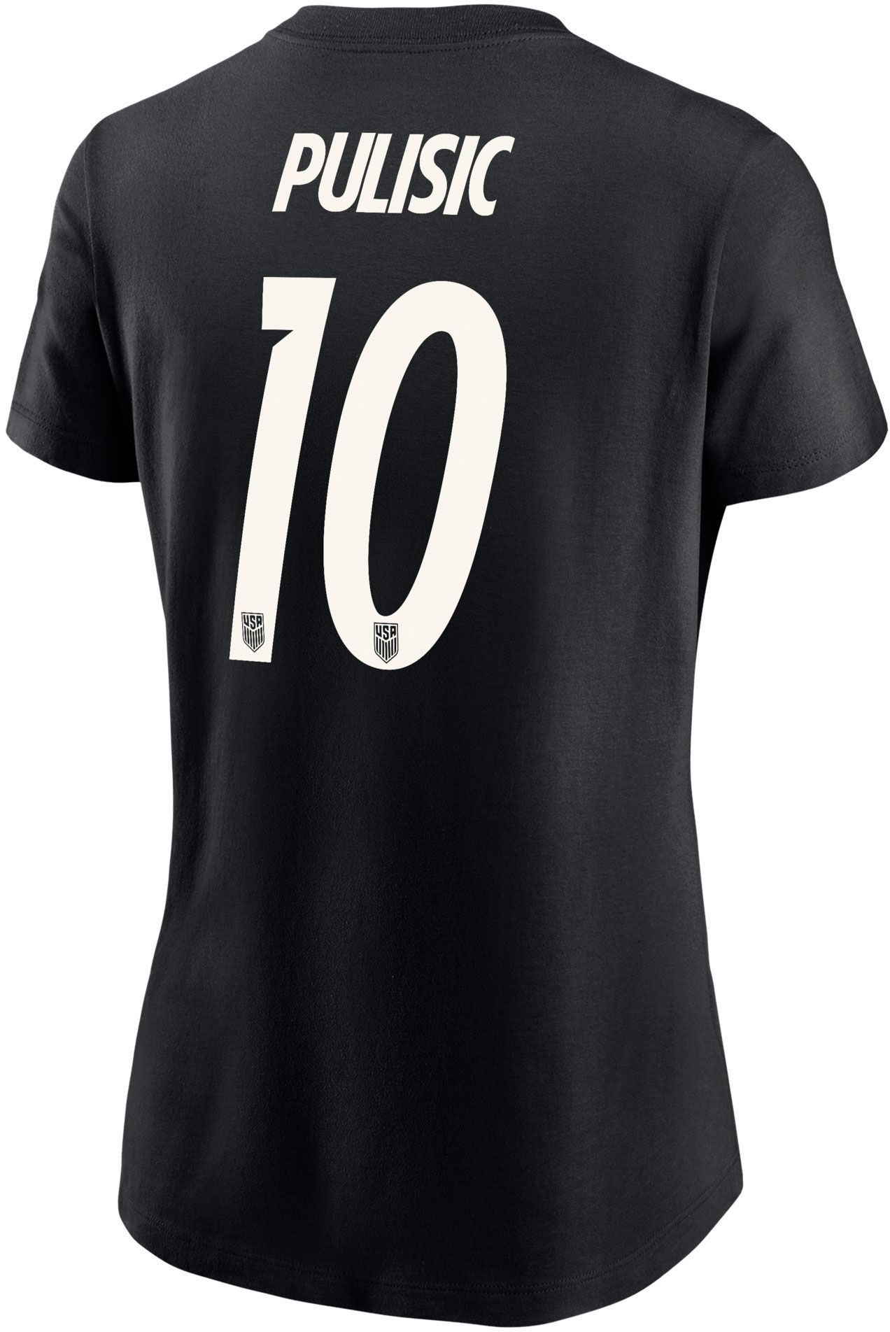 Nike Women's USMNT Christian Pulisic #10 Black 2026 T-Shirt
