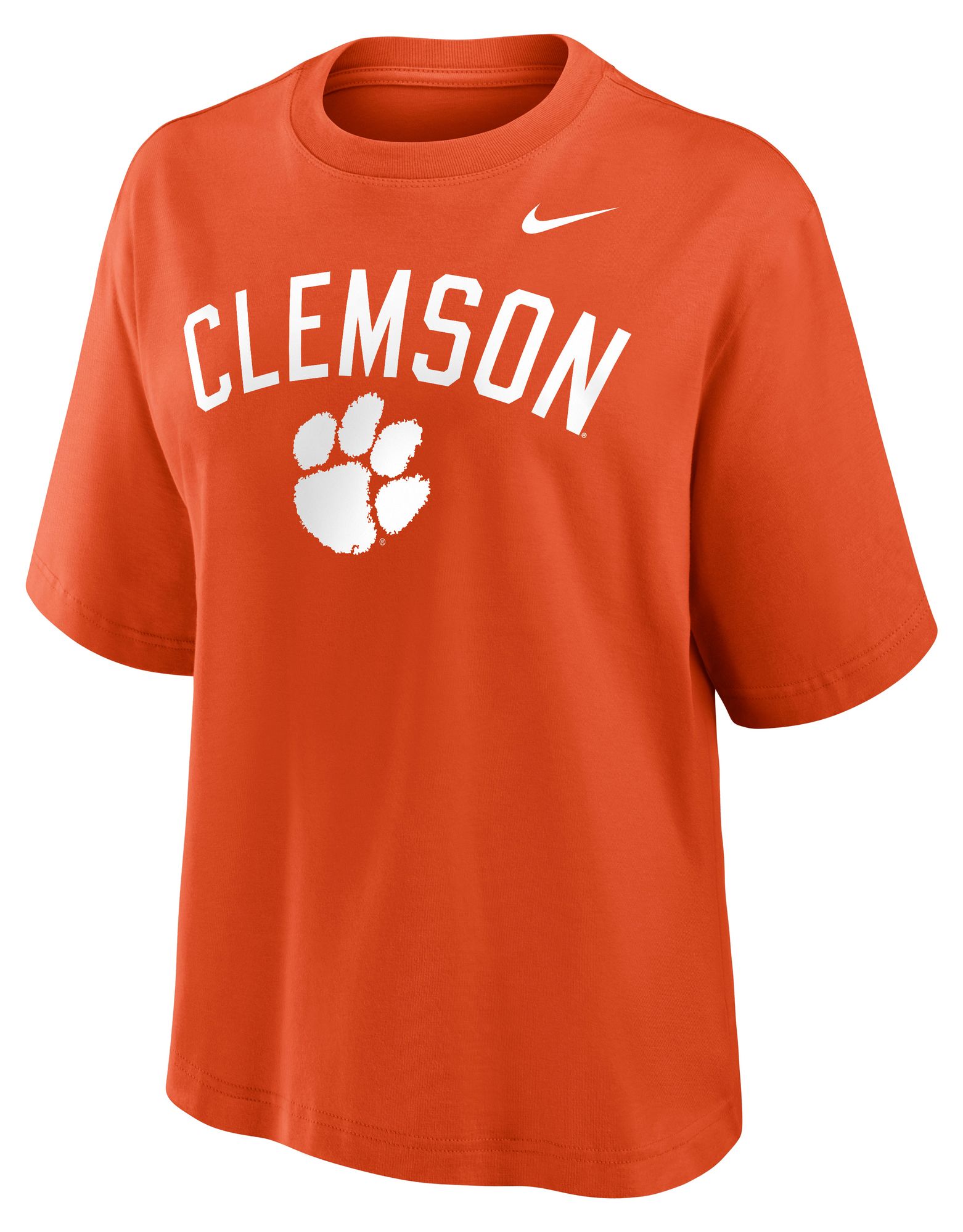 Nike Women's Clemson Tigers Univ Orange Boxy T-Shirt