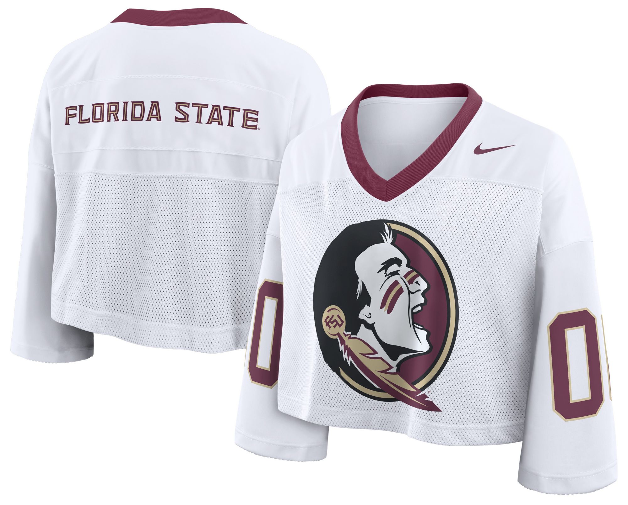 Nike Women's Florida State Seminoles White Fashion Football Jersey