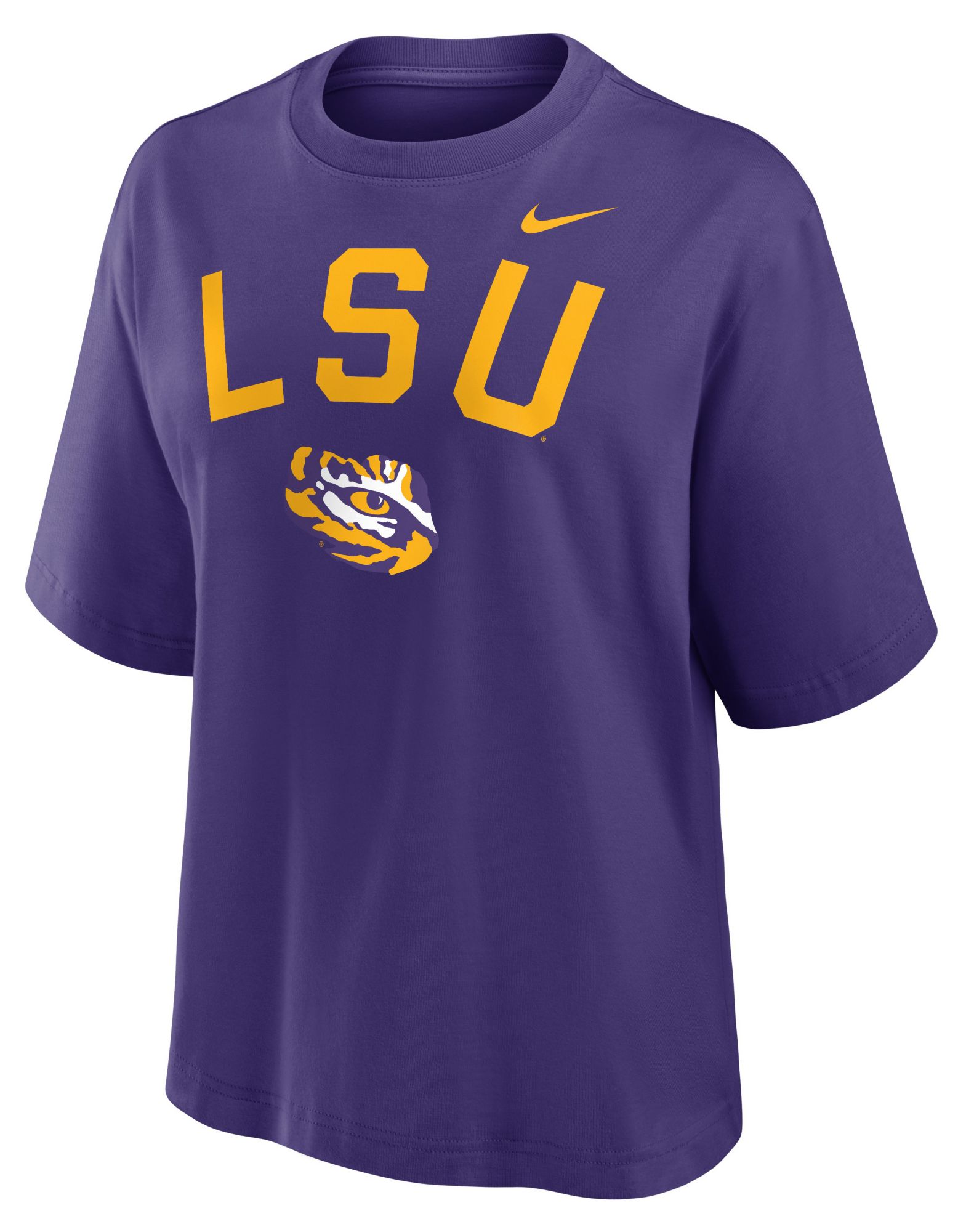 Nike Women's LSU Tigers Court Purple Boxy Shirt