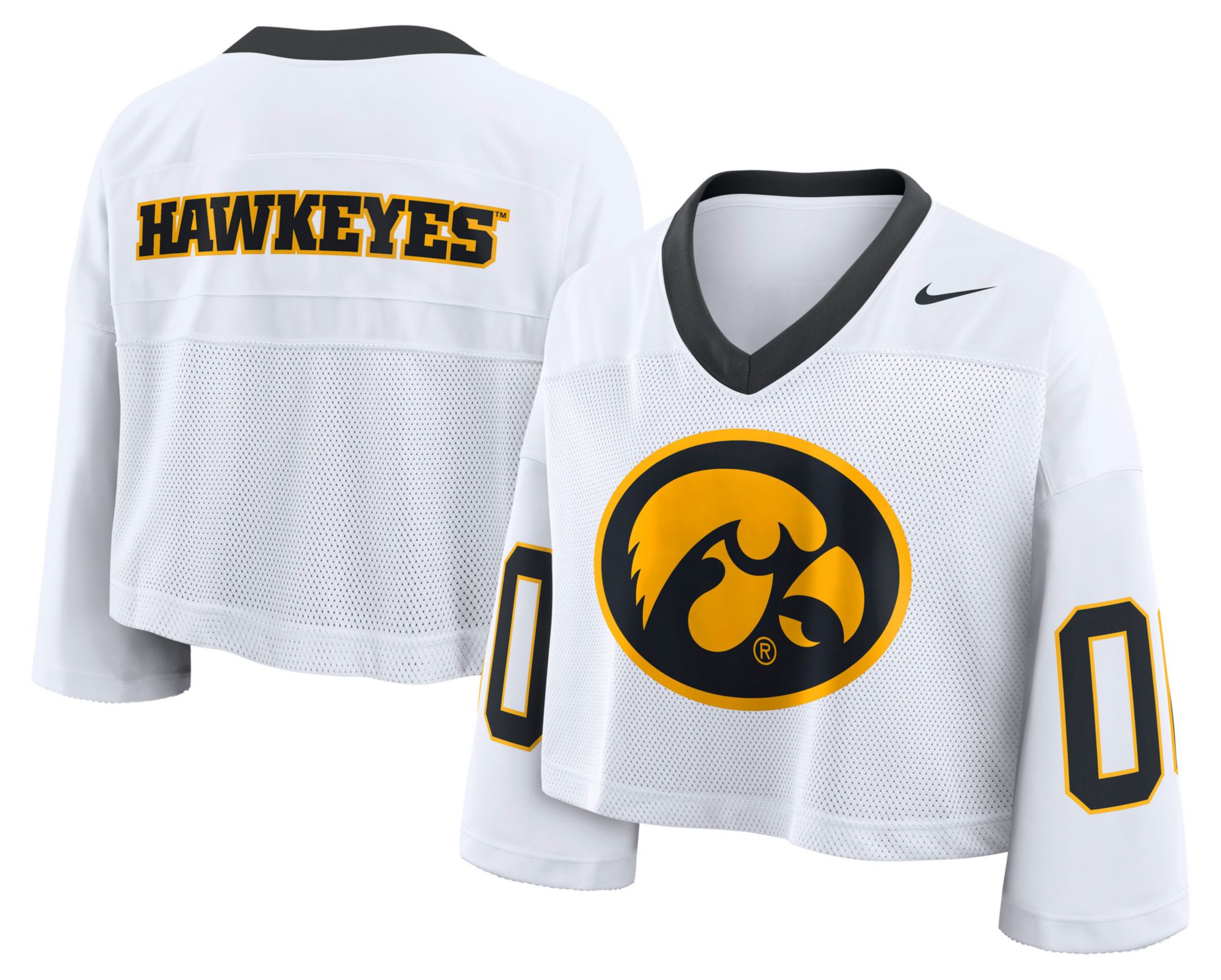 Nike Women's Iowa Hawkeyes White Fashion Football Jersey