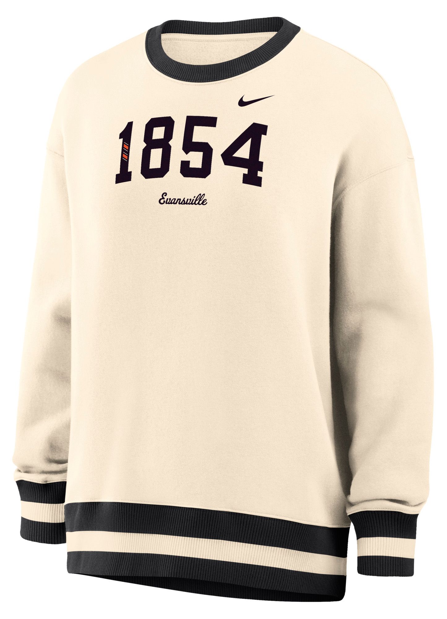 Nike Women's Evansville Purple Aces White Phoenix Crewneck Sweatshirt