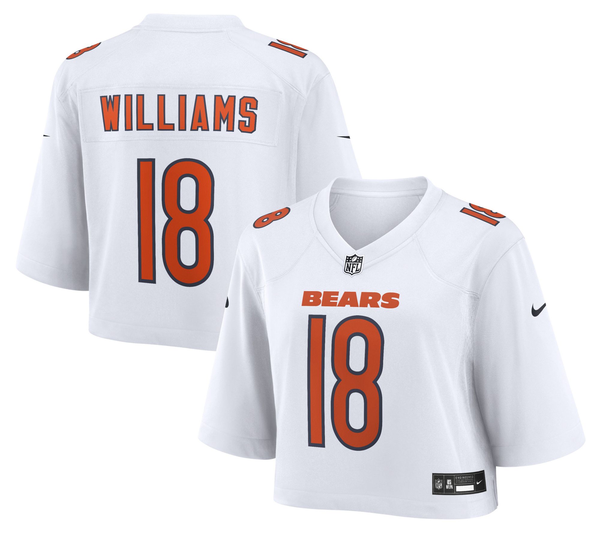 Nike Women's Chicago Bears Caleb Williams Cropped Fashion Jersey