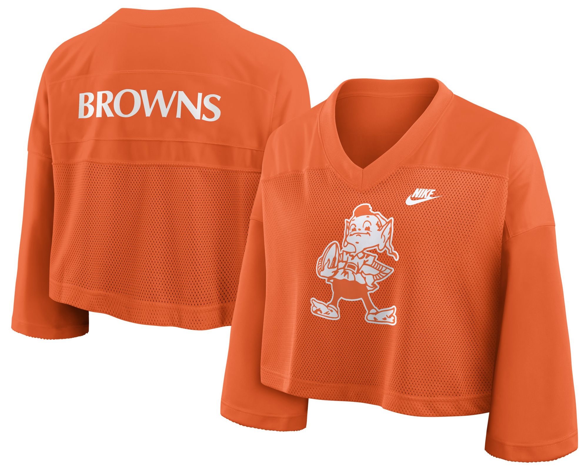 Nike Women's Cleveland Browns Brilliant Orange Rewind Jersey