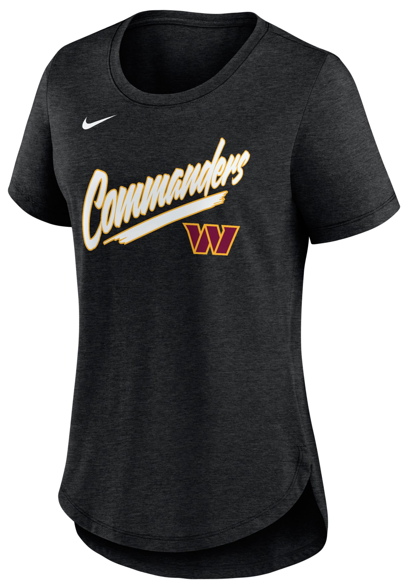 Nike Women's Washington Commanders Black Heather Triblend Script T-Shirt