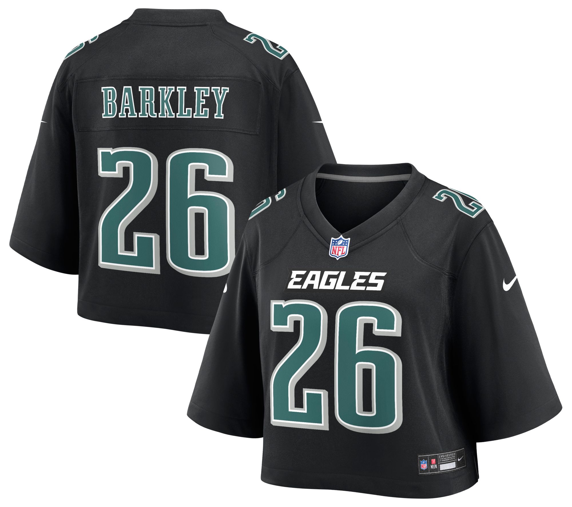 Nike Women's Philadelphia Eagles Saquon Barkley Cropped Fashion Jersey