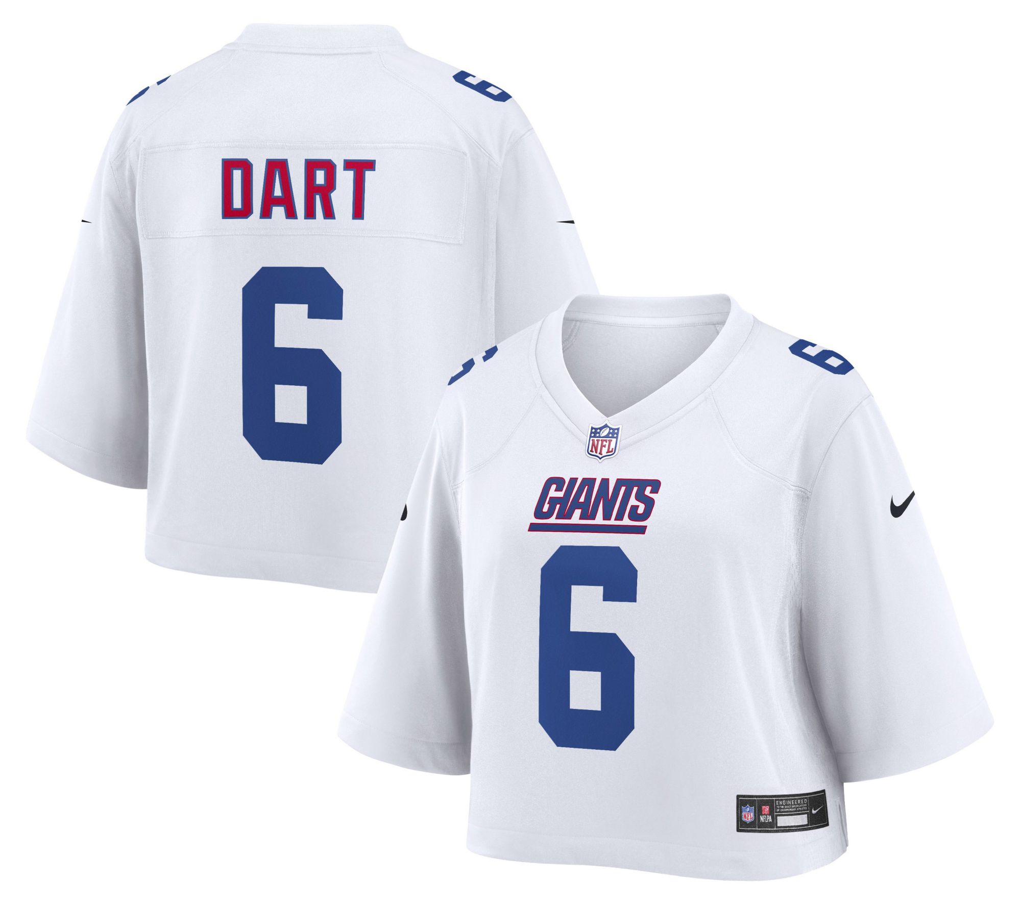 Nike Women's New York Giants Jaxson Dart Cropped Fashion Jersey
