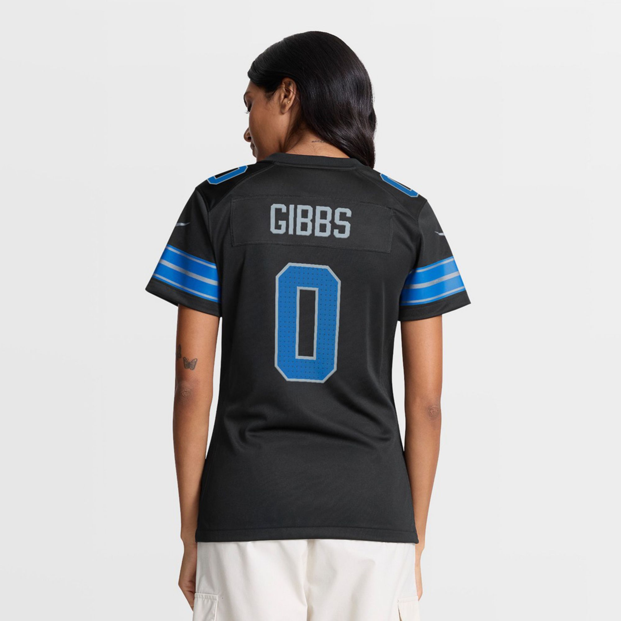 Nike Women's Detroit Lions Jahmyr Gibbs #0 Black Alternate Game Jersey