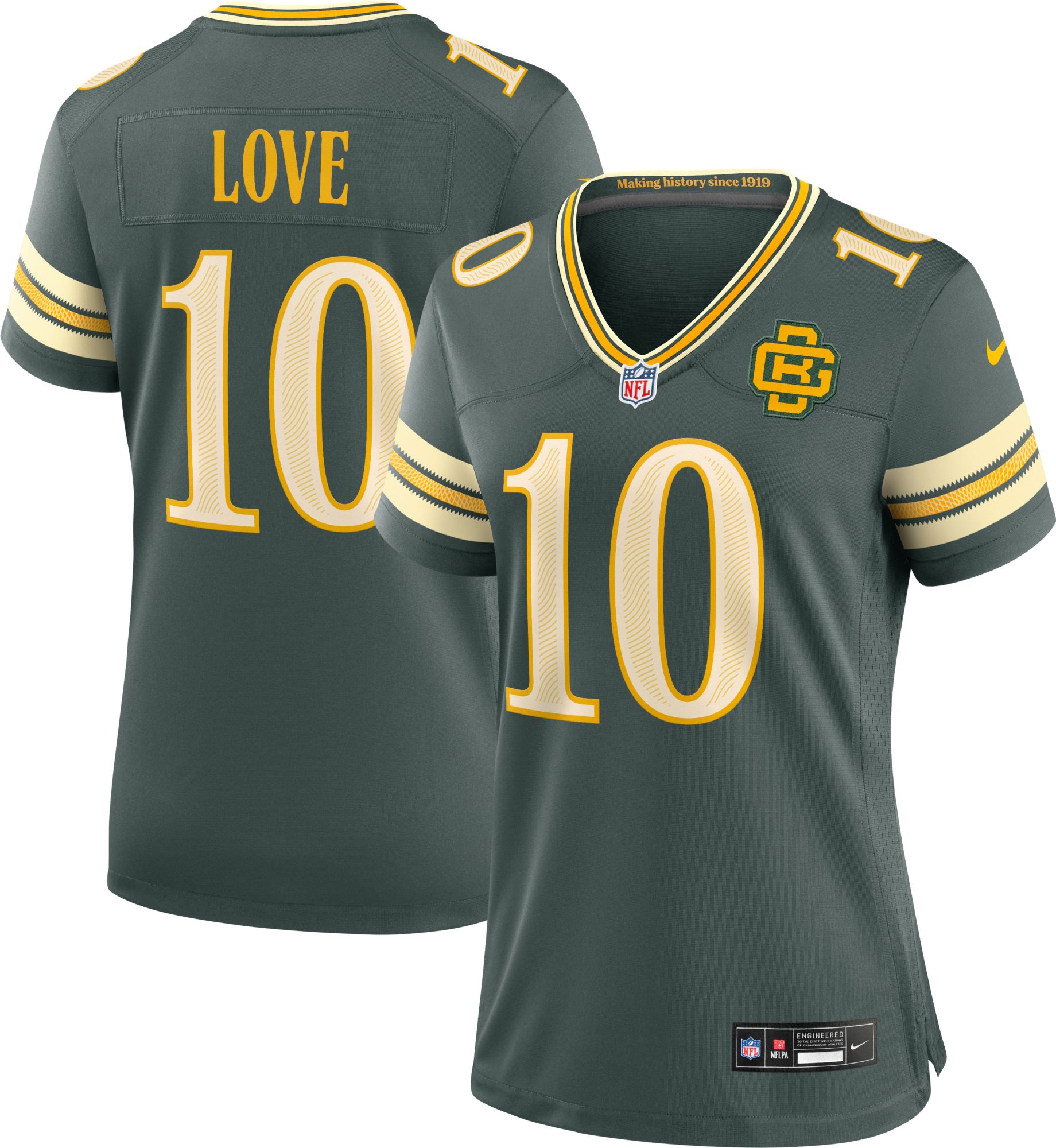 Nike Women's Green Bay Packers Jordan Love NFL Rivalries Game Jersey