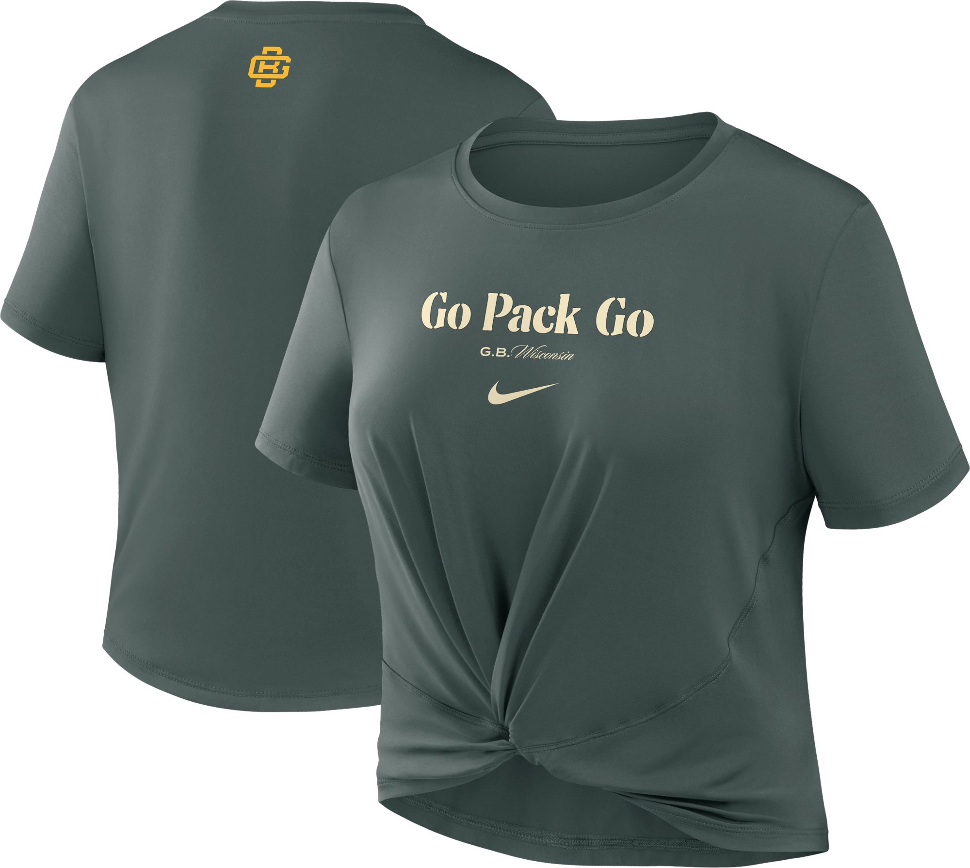 Nike Women's Green Bay Packers NFL Rivalries Twist T-Shirt