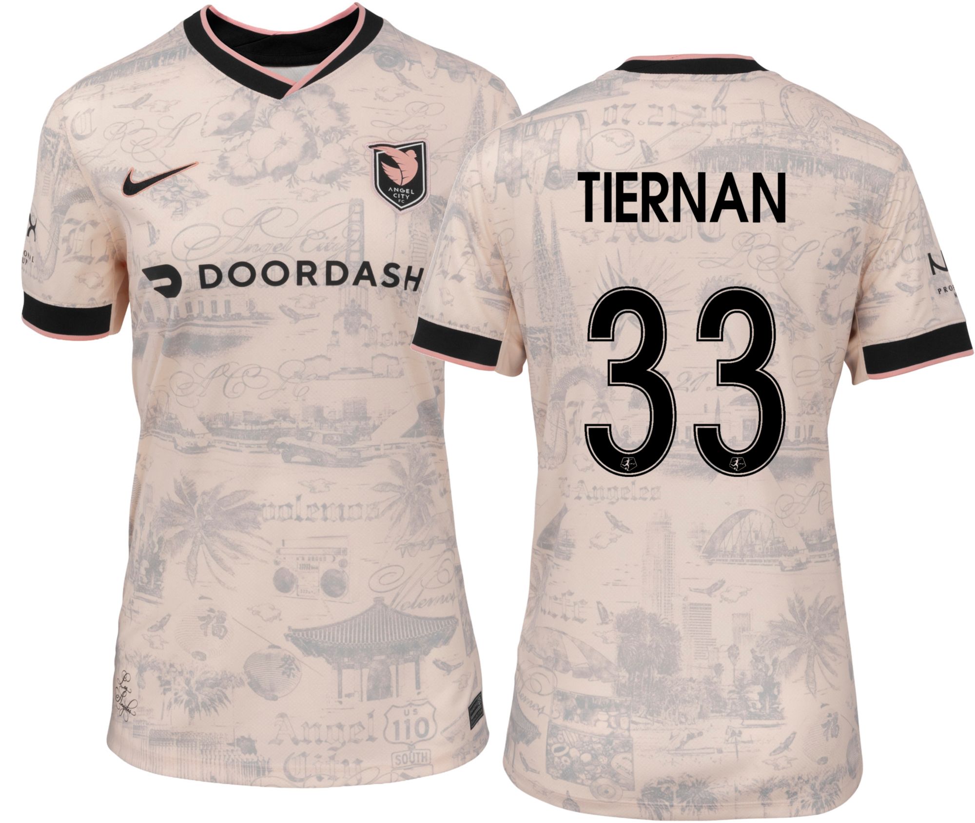 Nike Women's Angel City FC Riley Tiernan #33 2026 Away Replica Jersey