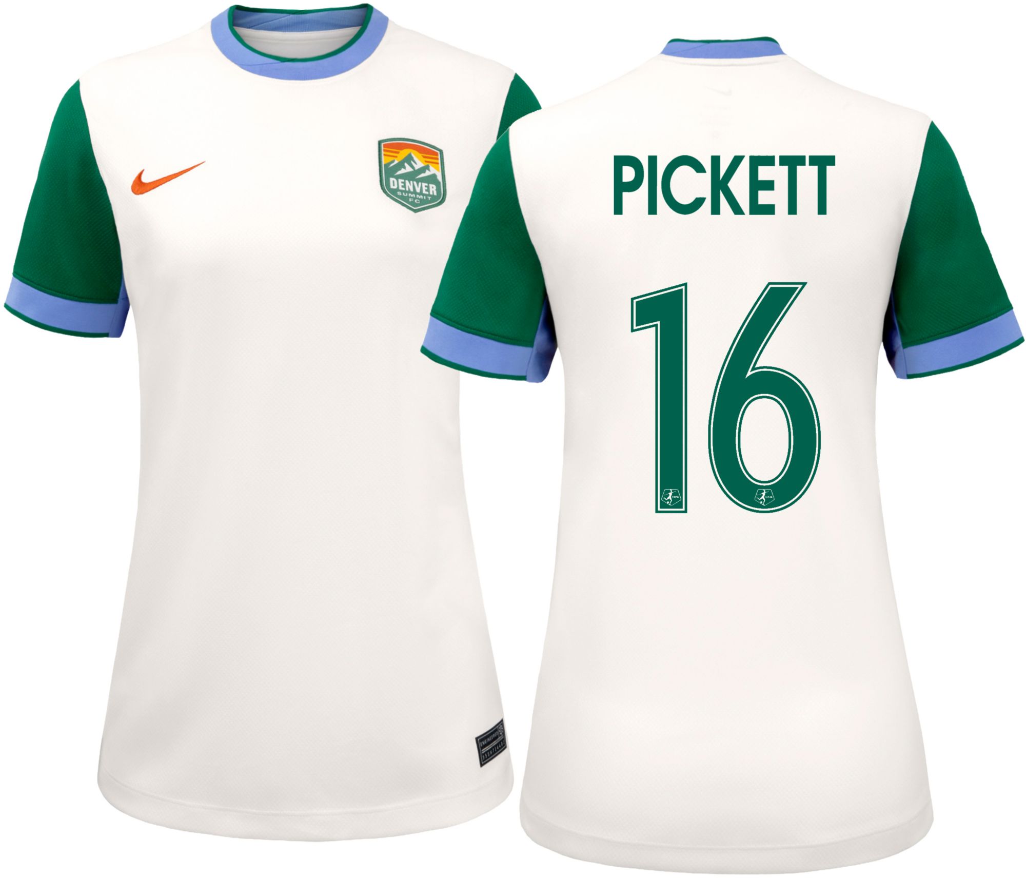 Nike Women's Denver Summit FC Carson Pickett #16 2026 Away Replica Jersey