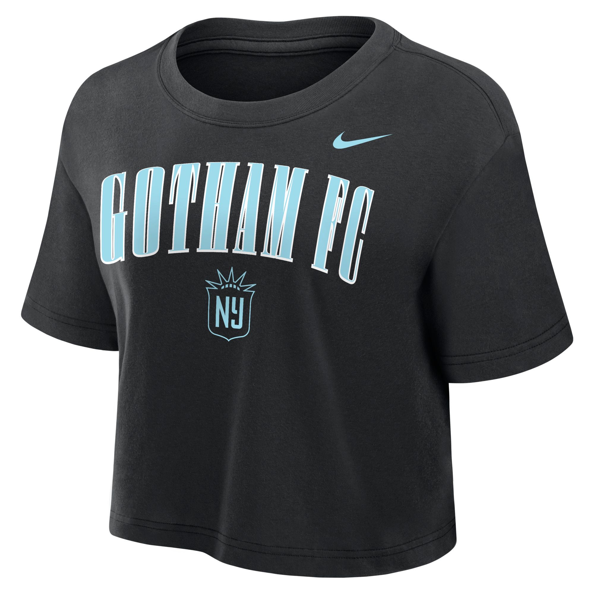 Nike Women's NJ/NY Gotham FC Black Arch Team Crest T-Shirt
