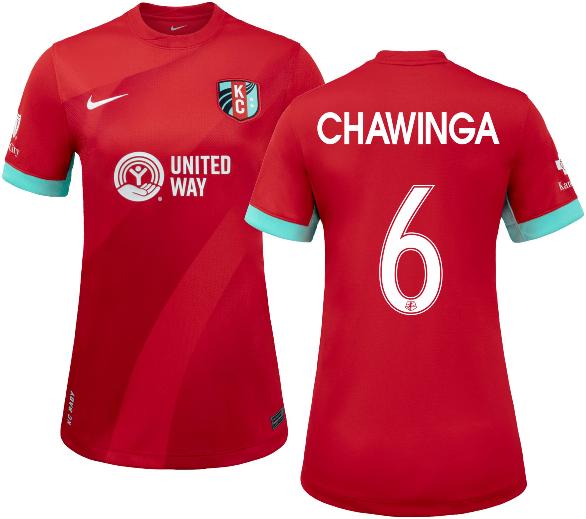 Nike Women's Kansas City Current Temwa Chawinga #6 2026 Home Replica Jersey