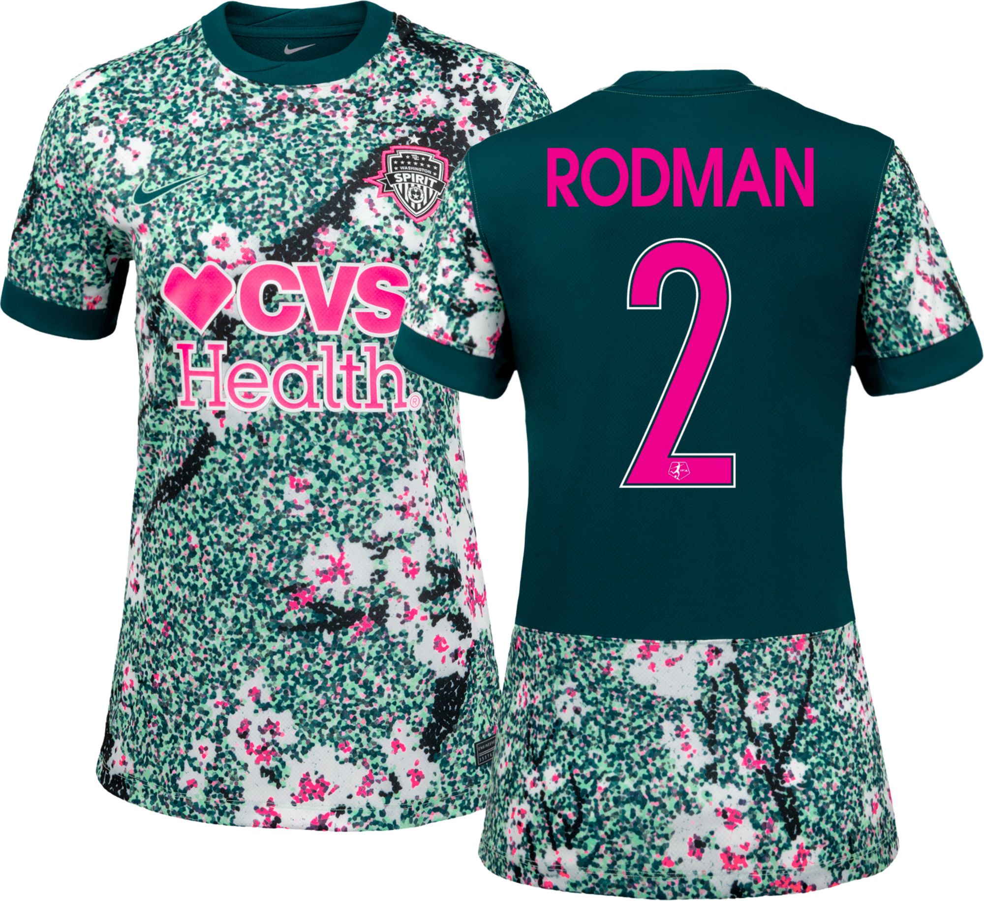 Nike Women's Washington Spirit Trinity Rodman #2 Green 2026 Home Swingman Jersey