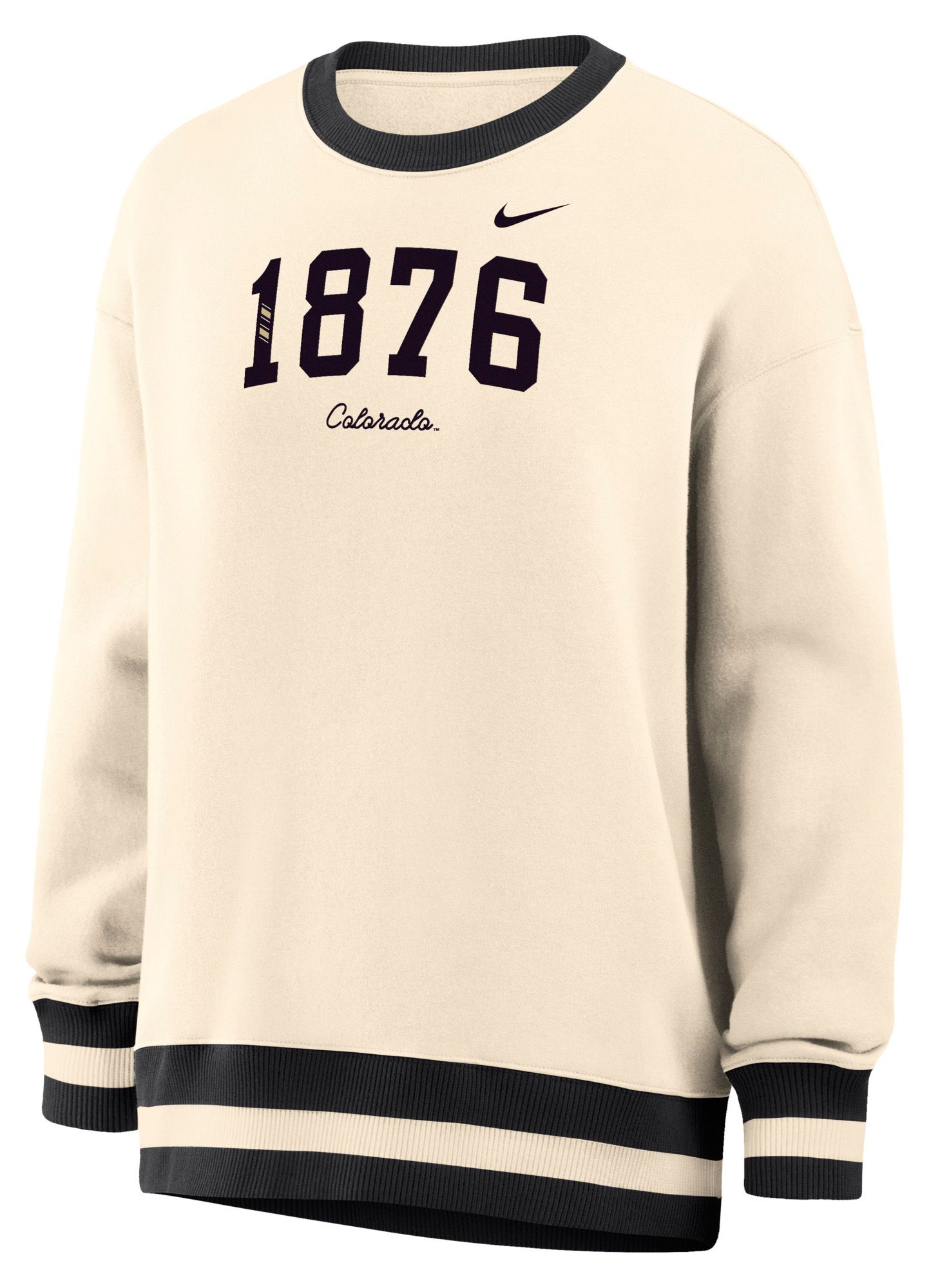 Nike Women's Colorado Buffaloes White Phoenix Oversized Crewneck Sweatshirt