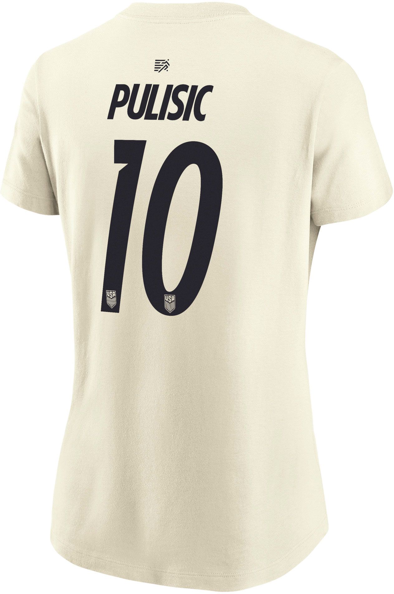 Nike Women's USMNT Christian Pulisic #10 Off-White 2026 T-Shirt