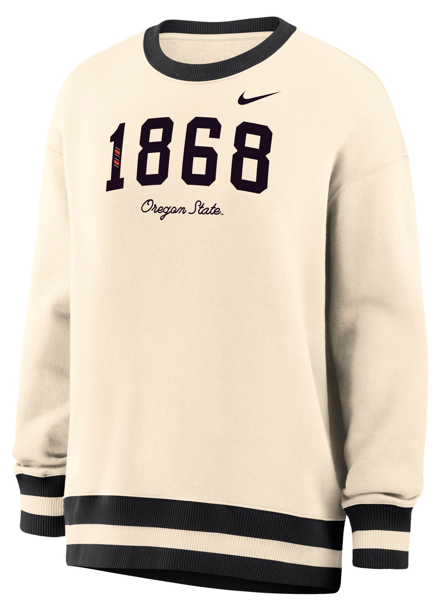 Nike Women's Oregon State Beavers White Phoenix Oversized Crewneck Sweatshirt