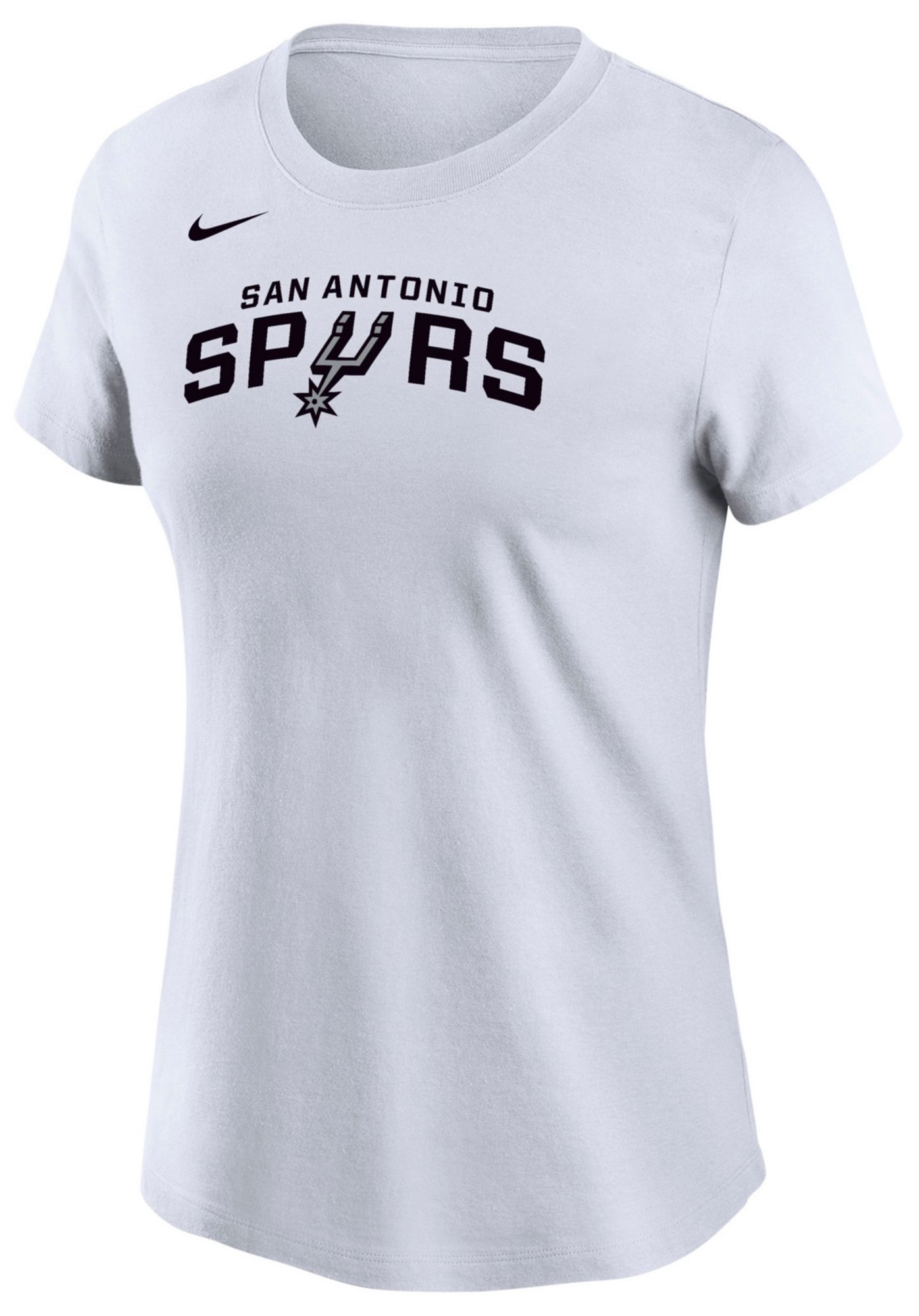 Nike Women's San Antonio Spurs White Wordmark T-Shirt