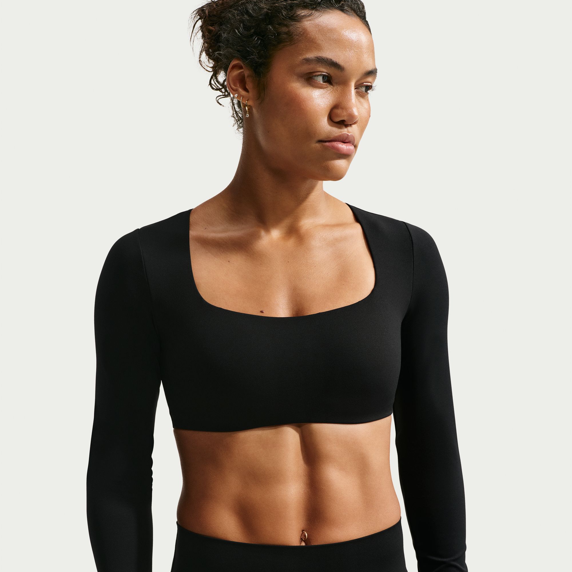 Nike Women's Zenvy Light-Support Padded Long-Sleeve Sports Bra
