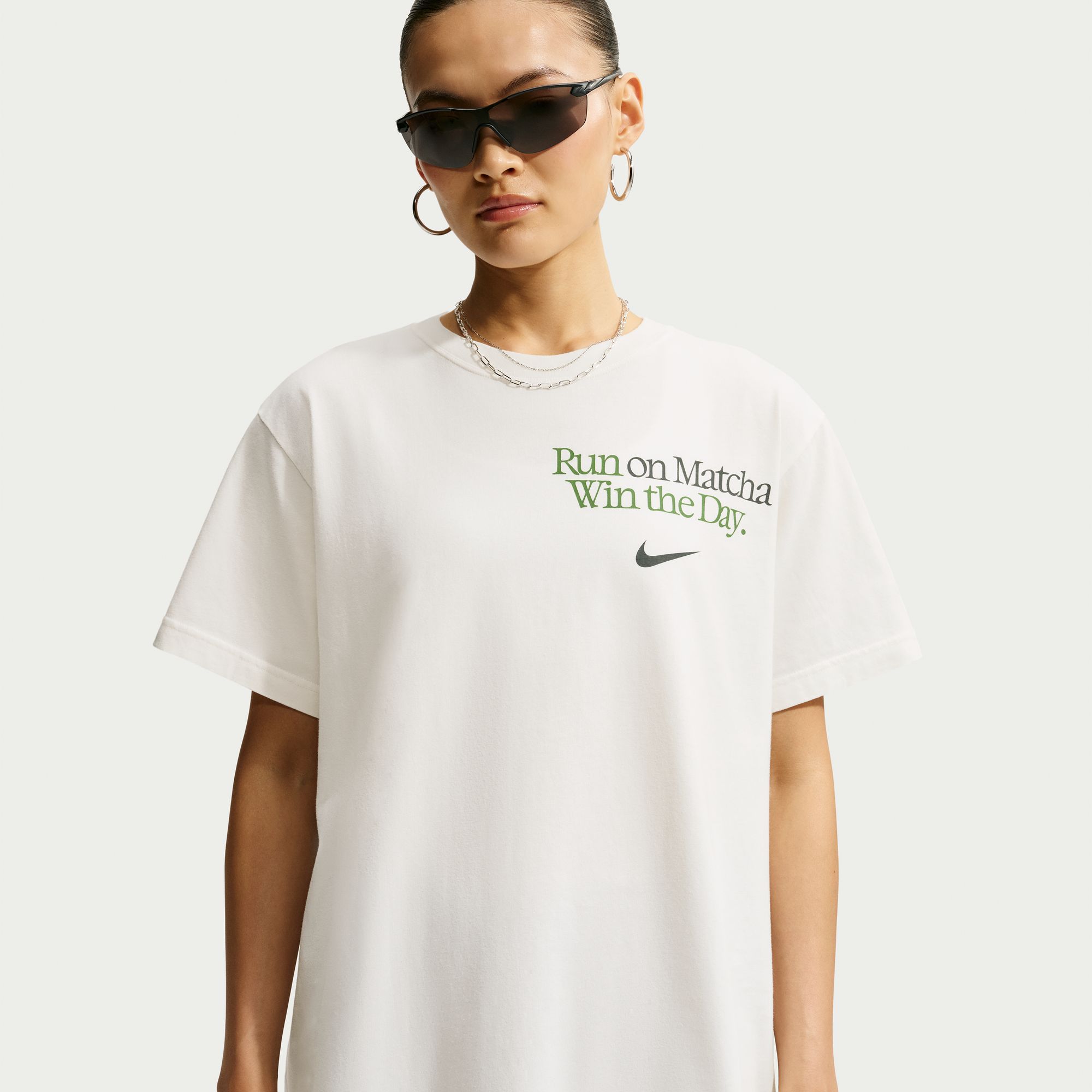 Nike Women's Sportswear Oversized Matcha Graphic T-Shirt