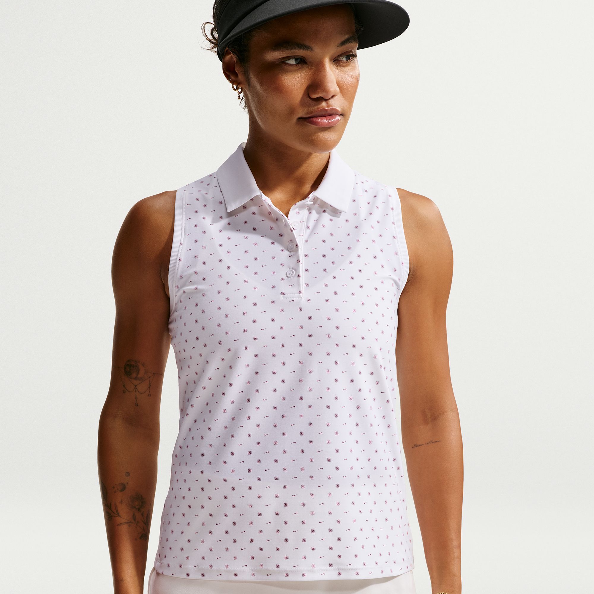 Nike Women's Victory Dri-FIT Sleeveless Printed Golf Polo