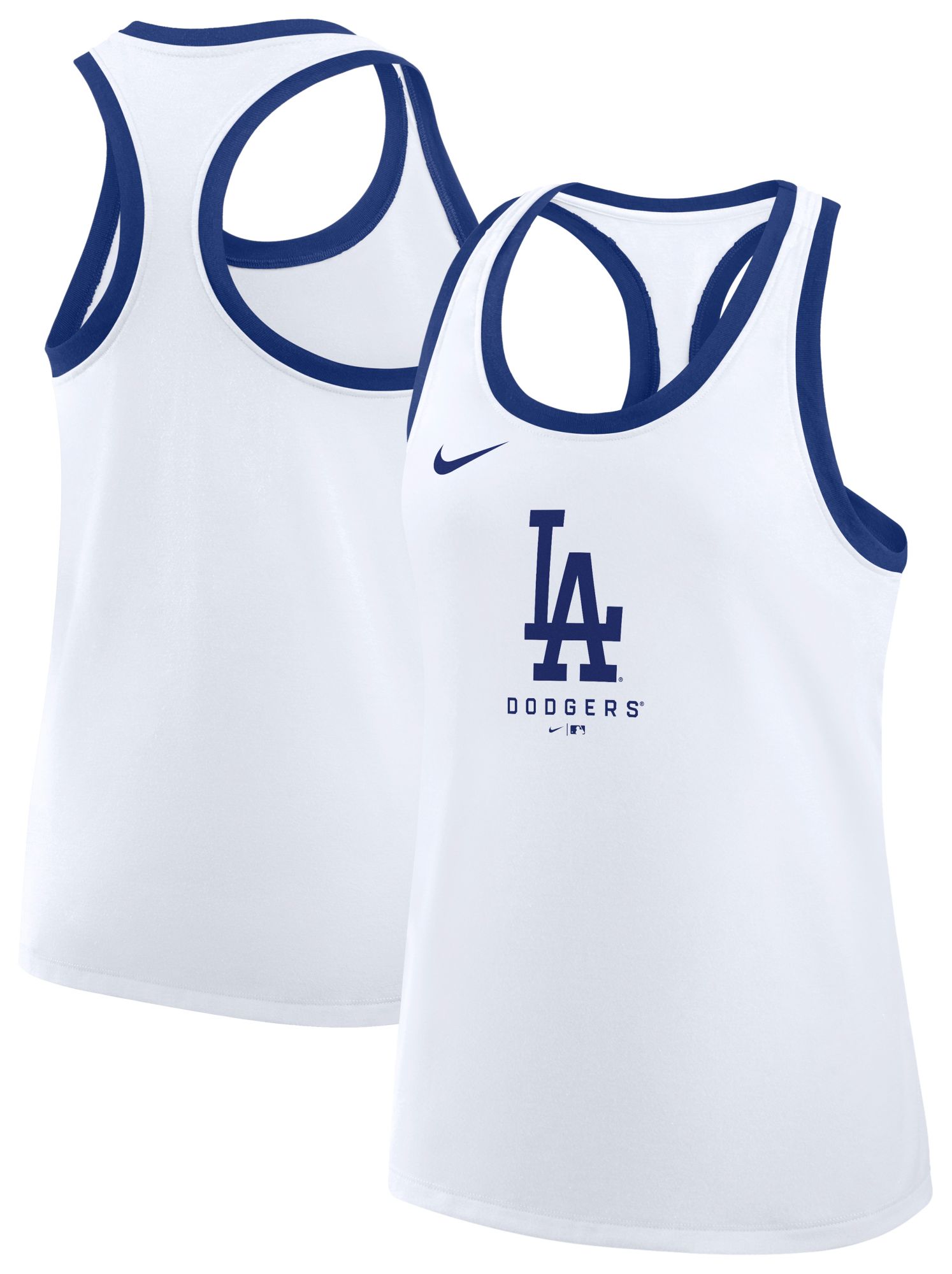 Nike Women's Los Angeles Dodgers White Racerback Tank Top