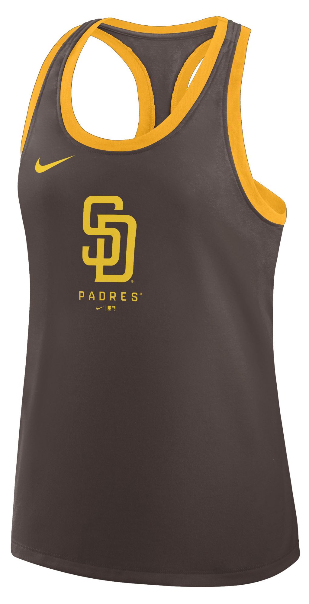 Nike Women's San Diego Padres Brown Racerback Tank Top
