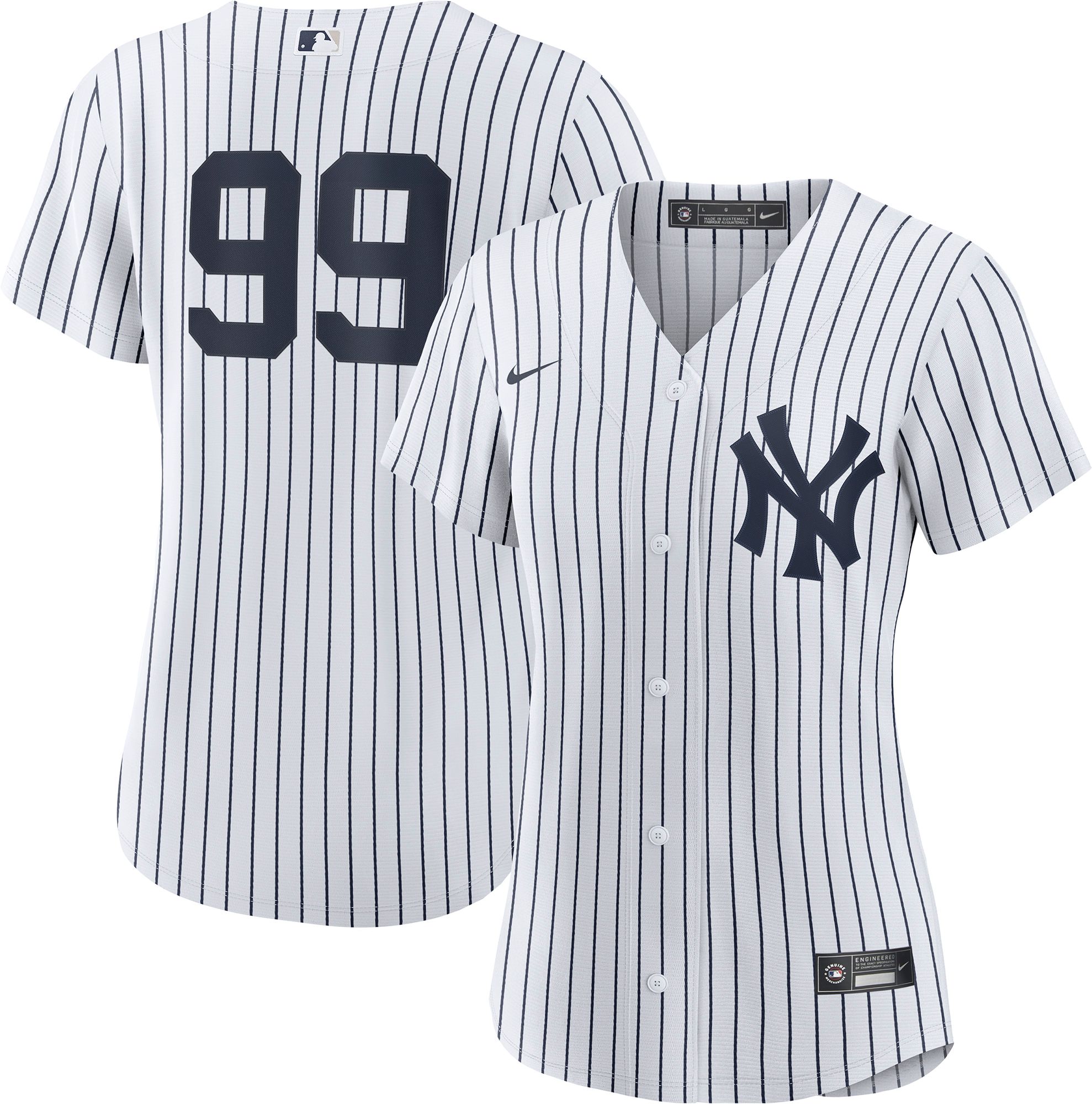 Nike Women's New York Yankees White Aaron Judge #99 Home Replica Jersey