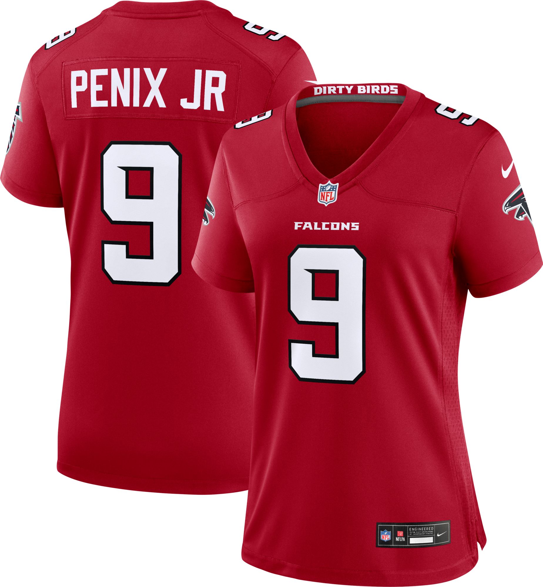 Nike Women's Atlanta Falcons Gym Red Michael Penix Jr. #9 Home Game Jersey