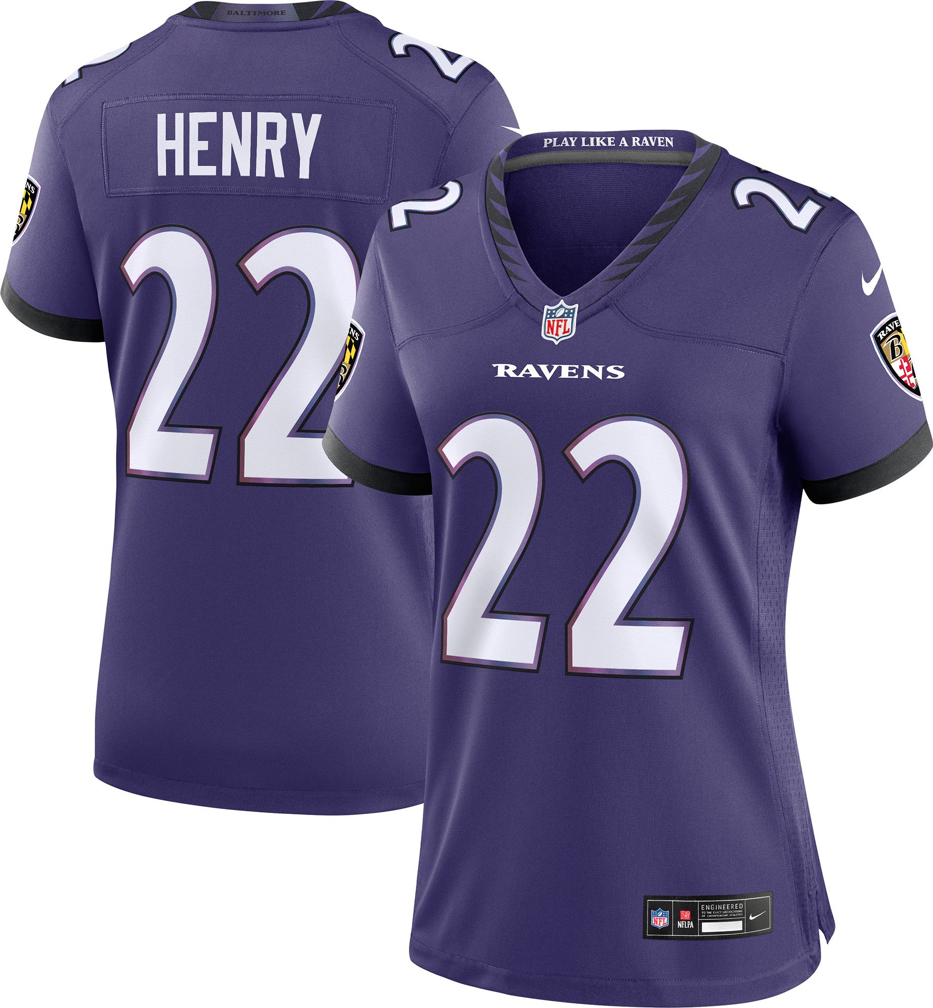 Nike Women's Baltimore Ravens Derrick Henry #22 Purple Home Game Jersey