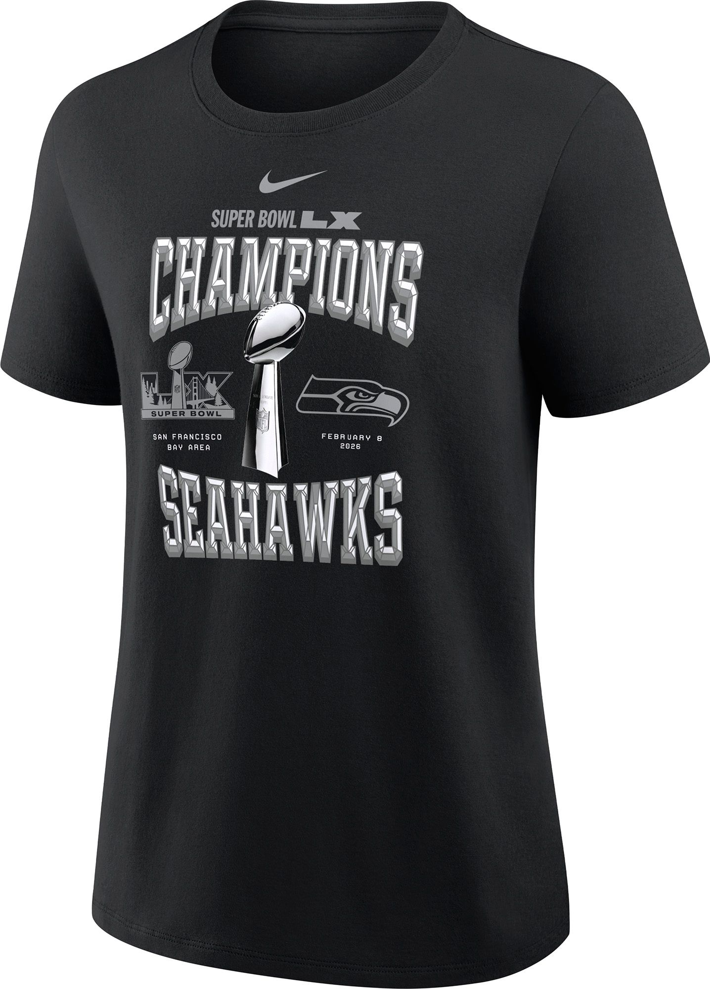 Nike Women's 2025-26 Super Bowl LX Champions Seattle Seahawks Locker Room T-Shirt