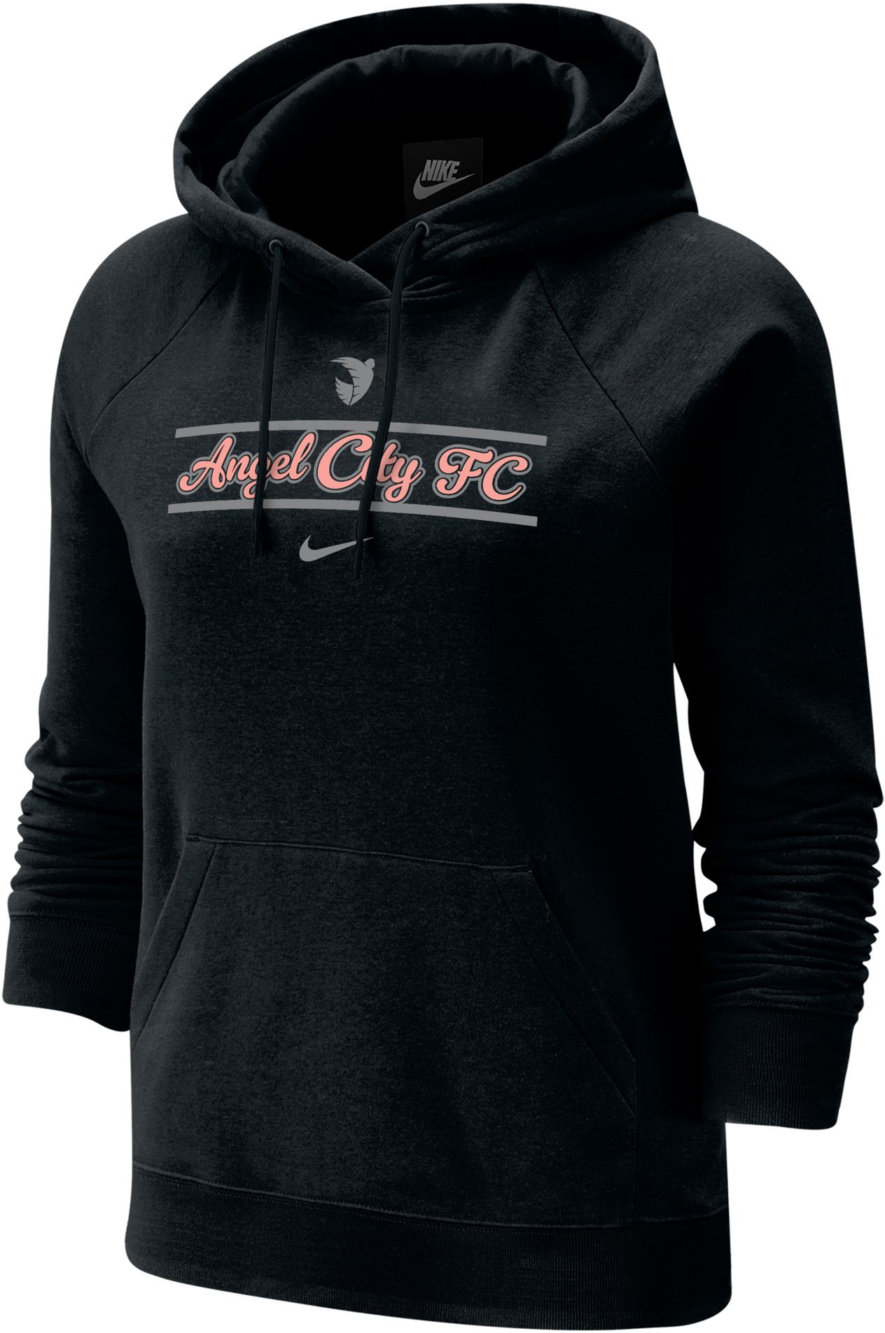 Nike Women's Angel City FC Black 2026 Phoenix Pullover Hoodie