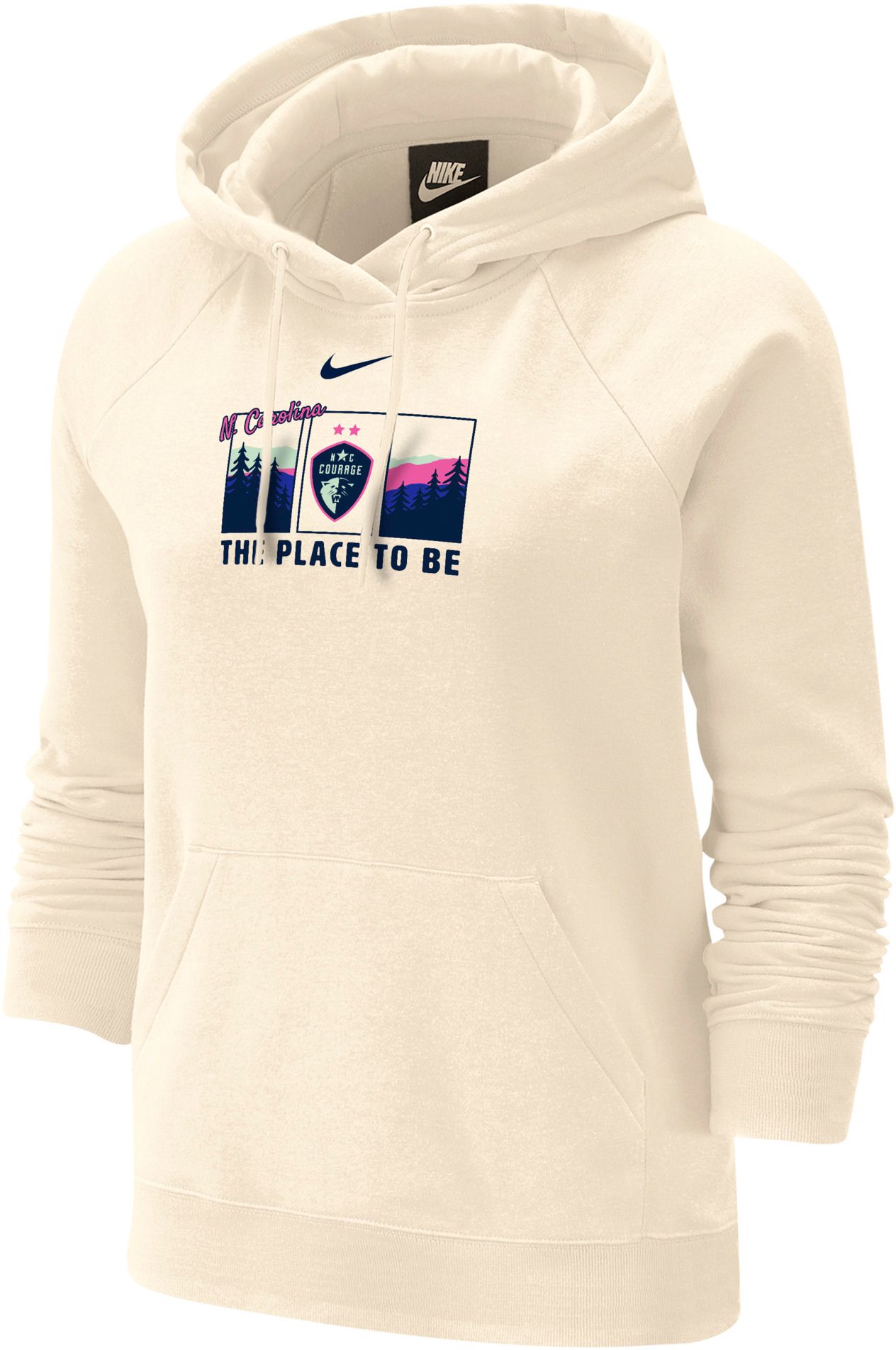 Nike Women's North Carolina Courage Off-White 2026 Phoenix Pullover Hoodie