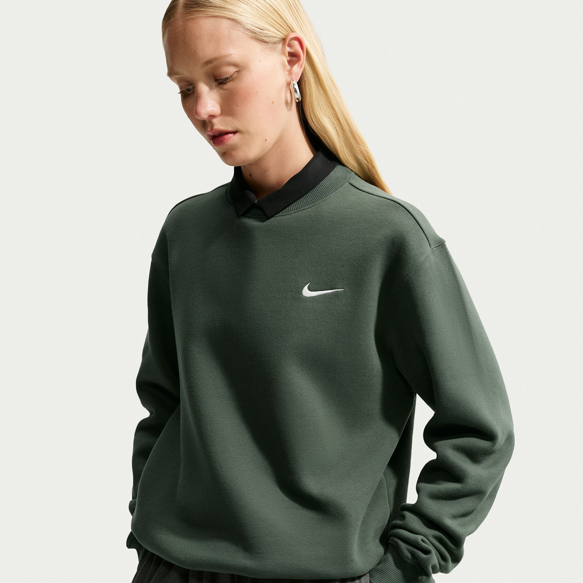 Nike Women's Studio Fleece Medium Weight Crew